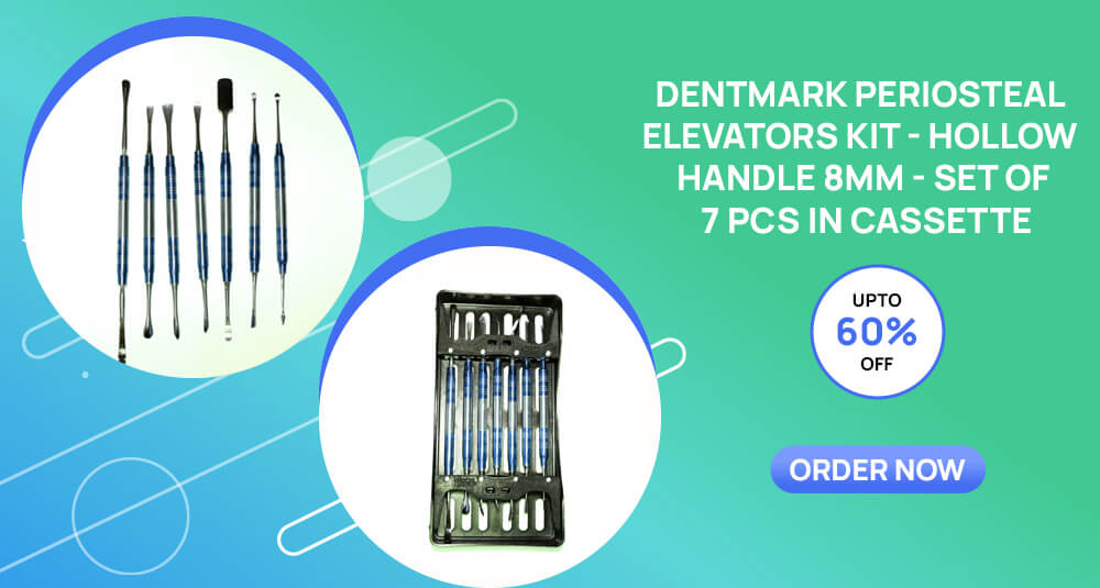 Dentmark Periosteal Elevators Kit Set of 7 Pcs in Cassette