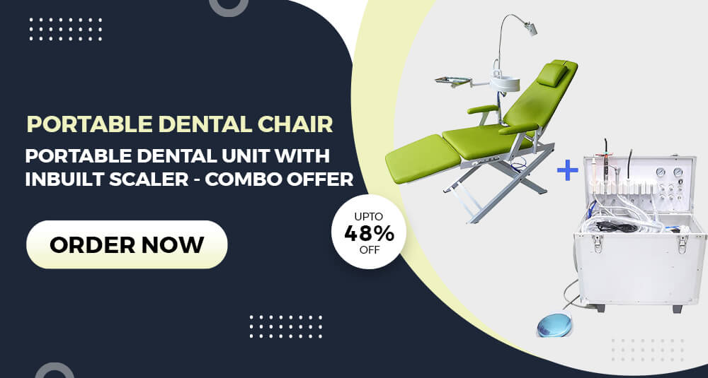 Portable Dental Chair + Portable Dental Unit With Inbuilt Scaler