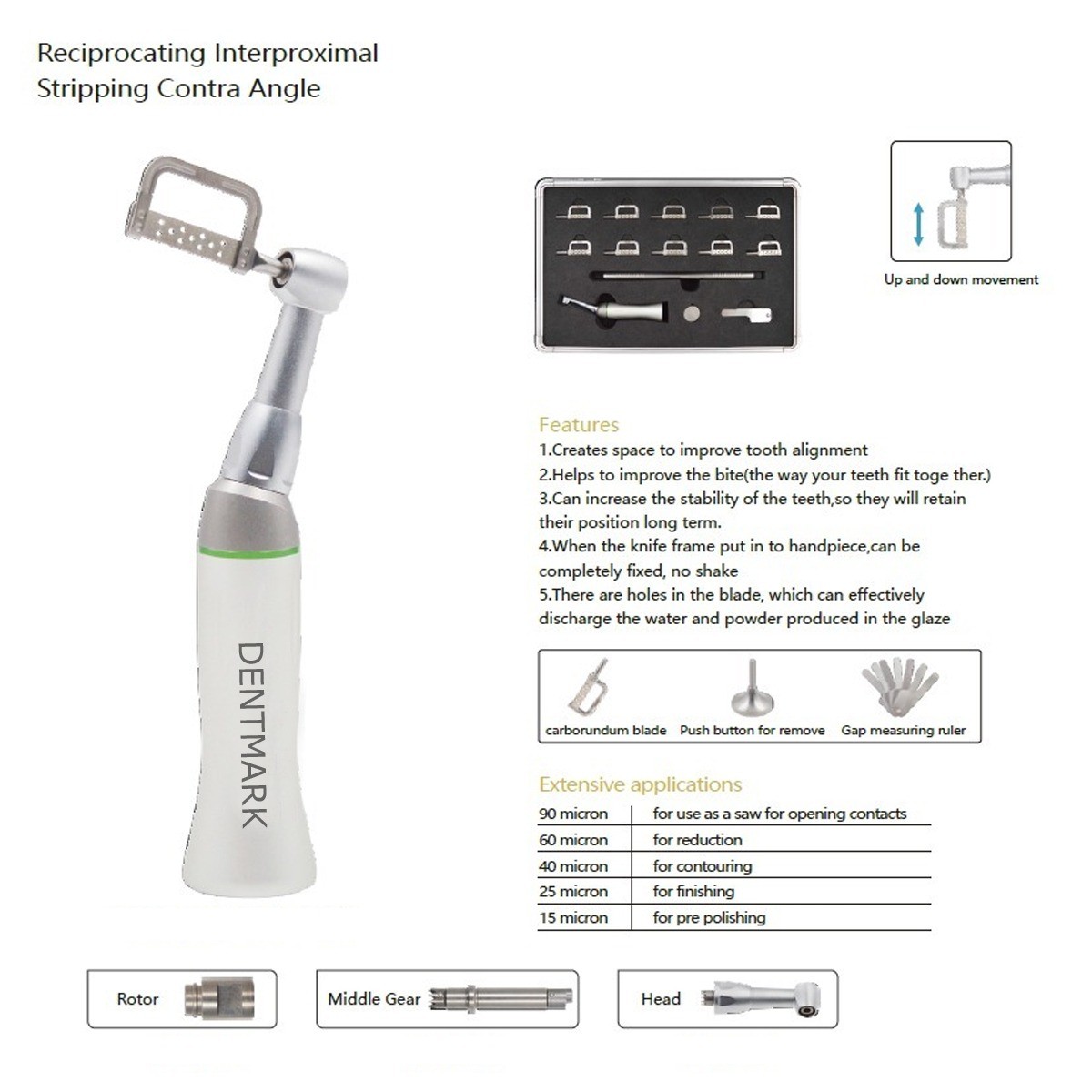 Buy DENTAL 41 Reduction Contra Angle and Interproximal Strips IPR Kit