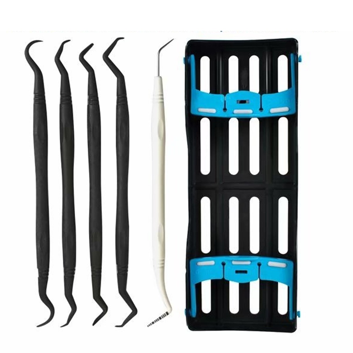 6 Piece Dental Scaler And Curette Set - Professional Dental Cleaning Kit, Oral Hygiene