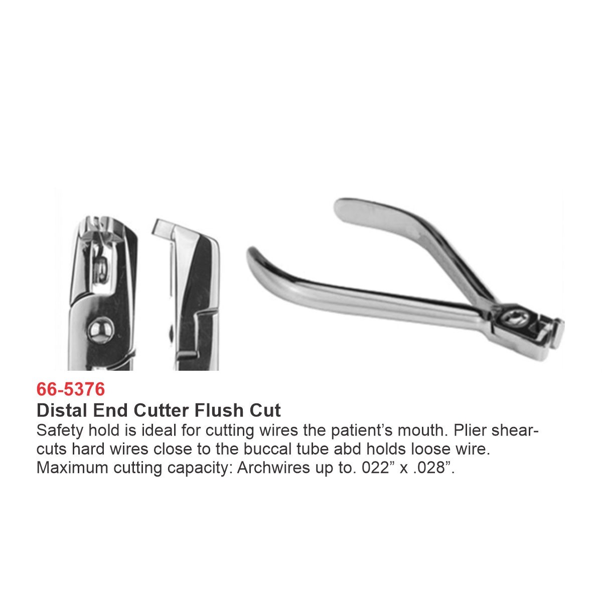 Distal End Cutter Orthodontic Pliers – Flush Cut & Hold, 14cm, TC Tip – Medspo