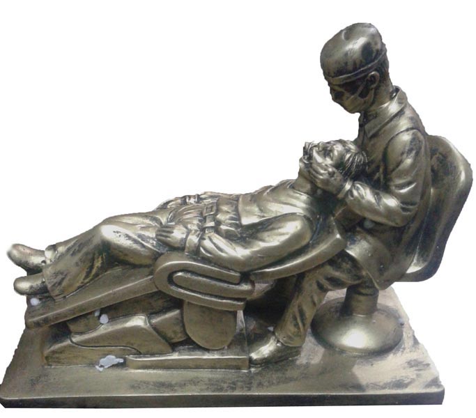 Buy DENTAL SCULPTURE WITH DENTIST & PATIENT , Dental Equipment Online