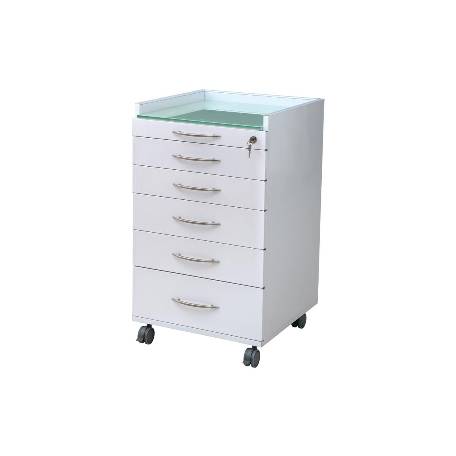 Dental Mobile Locking Cabinet Trolley