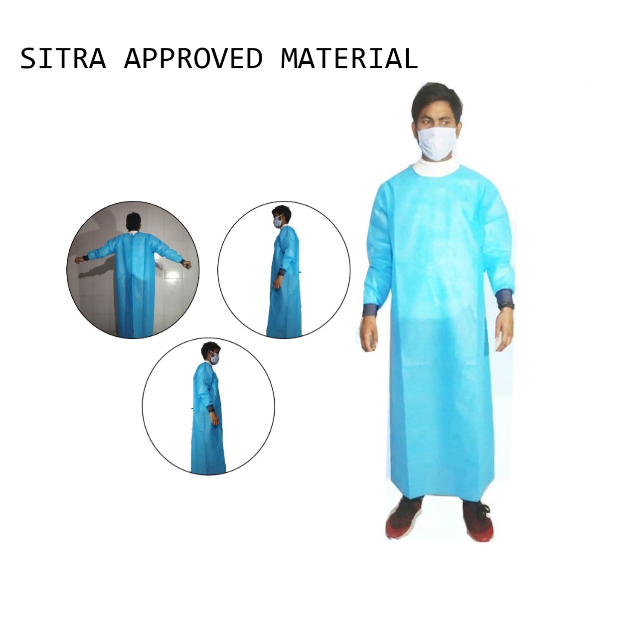 Reusable Cotton Surgical Gown, Washable Surgical Gowns - High Quality