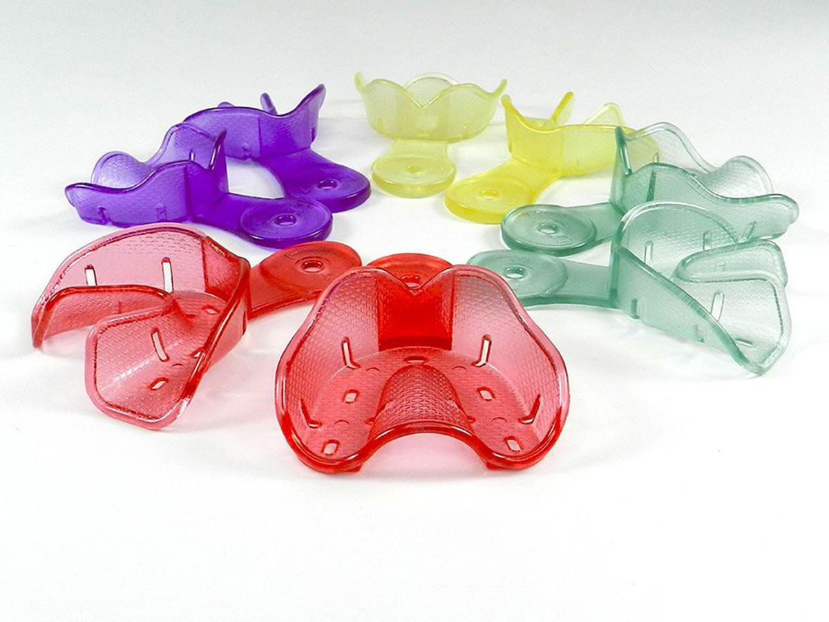 thumbnail image 2 of 10-Pack Dental Impression Trays – Autoclavable Plastic-Steel, Middle Size Upper/Lower 2 of 3
